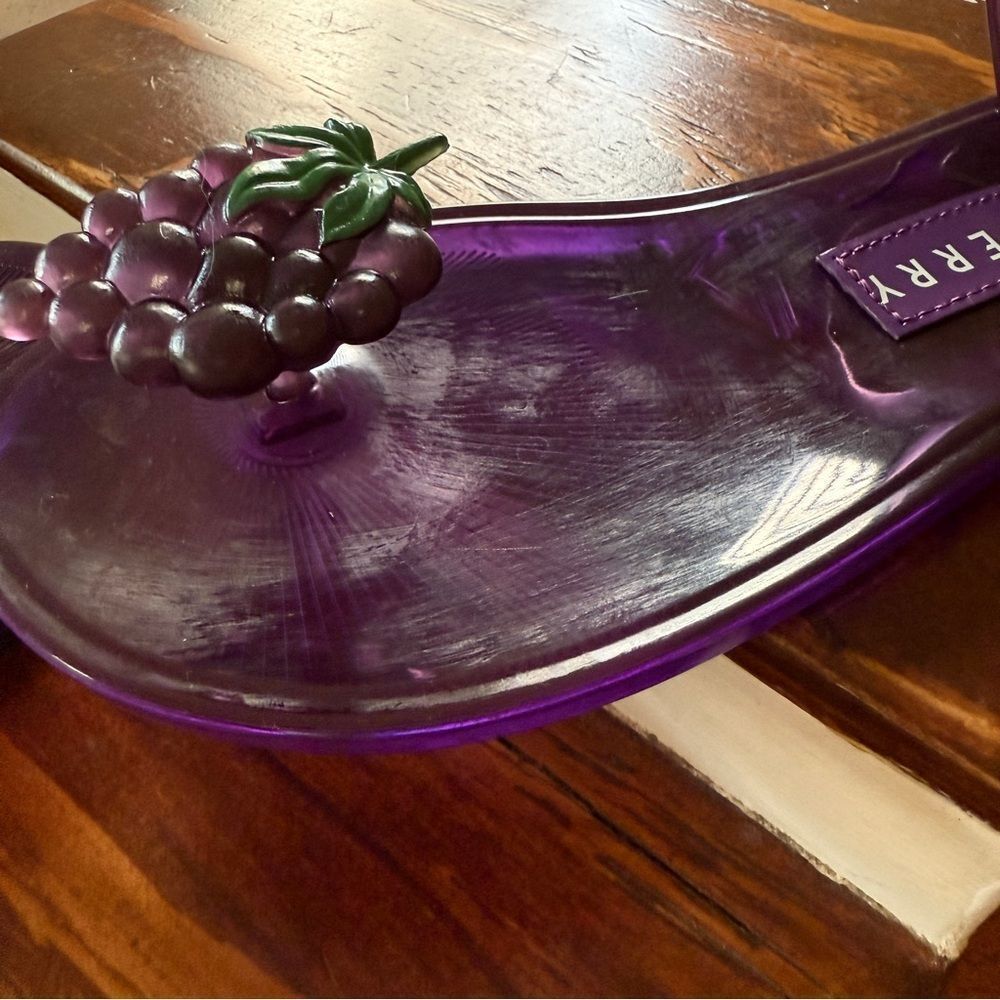 Katy Perry Collections The Geli Violet Sandals with Grape Fruit Detail Purple 7 - Picture 9 of 9